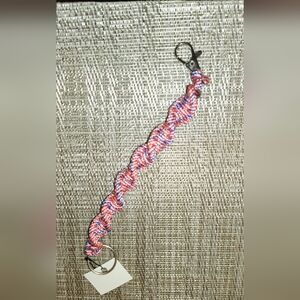 🤑SOLD🤑Hand Crafted Paracord Pink and Blue Key Chain.Unisex